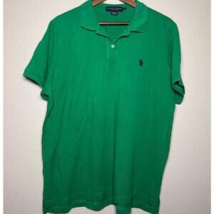 💚 U.S. Polo Assn. 🏇 Classic Green Polo Shirt – XL